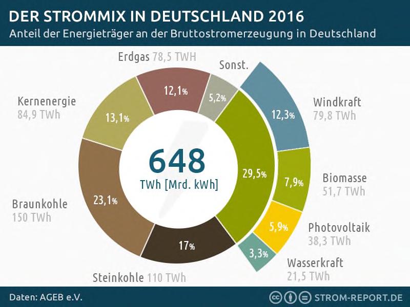 In Deutschland werden vor allem die Anteile der Windenergie in den kommenden Jahren zunehmen hier spielt die Nordsee und die Küstenlandschaft eine wichtige Rolle.