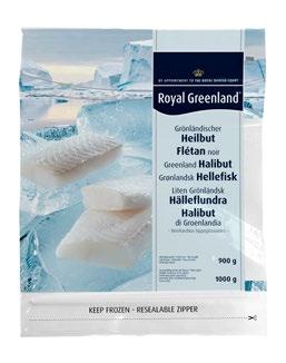 Filets Grönländischer Heilbutt wird in unseren Produktionsstätten an der Westküste von Grönland filetiert, wo er sowohl von unseren seegängigen Trawlern, die vor der Küste fischen, als auch von