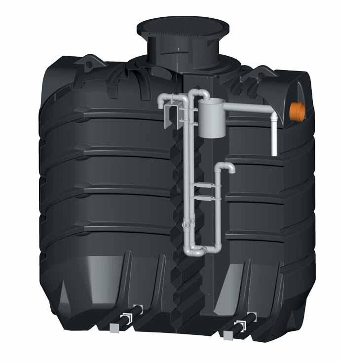 Kunststoffbehälter Grizzly PE Tank erhältich für ein 4, 5, 8 und 10 EW Aero-System EN 12566 Teil 3 A2