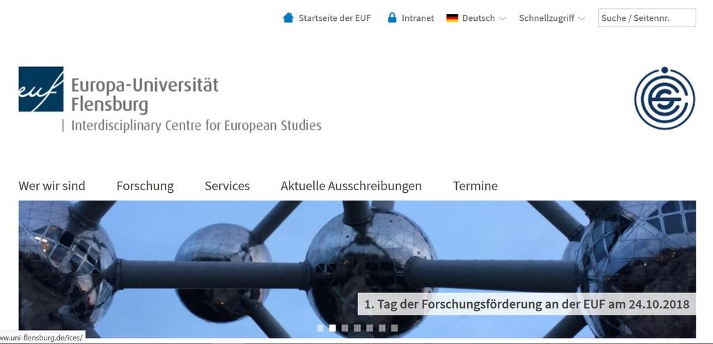 Webseite & Newsletter www.uni-flensburg.