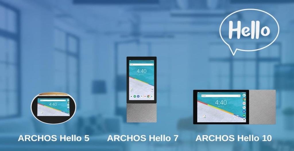 ARCHOS Hello, die vielseitigen Sprachassistenten mit Display und Akku vereinfachen den Alltag: Ein einfacher Sprachbefehl genügt und das Zuhause wird smarter. Ende September ab 149,99 Euro im Handel.