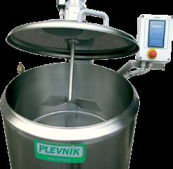 Plevnik Produkte - im Dienst der Benutzer Die Pasteurisatoren sind Universellegeräte für die Pasteurisierung der Milch und ihrer thermischen Behandlung in Milchprodukte wie pasteurisierte Milch,