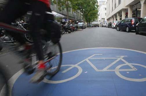 Besser Markierung der Fahrradstraßen Verbesserung der Markierung