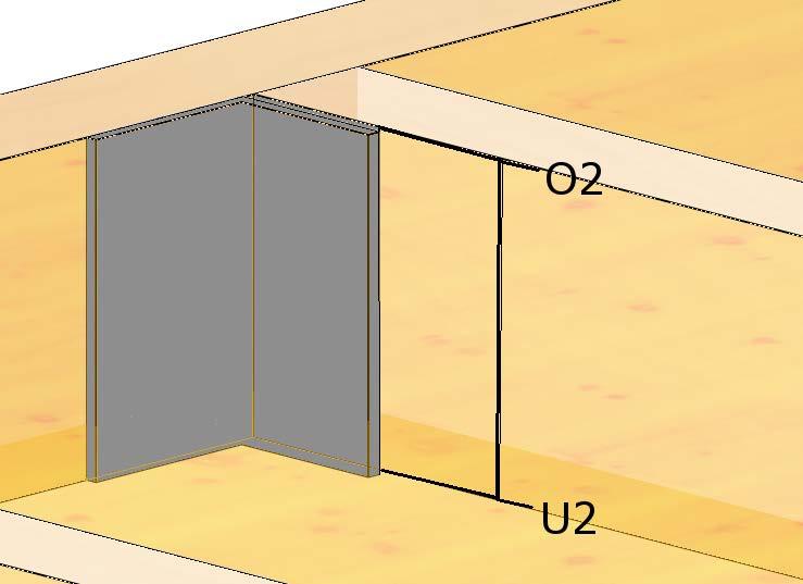 Programmleitfaden der S+S 3D-CAD / CAM Software: Dynamische Positionierung von Bauteilgruppen Seite 10 Zum Beispiel ein Winkel auf einer Seite des 2ten Holzes an dem Hauptholz anschließend, der genau