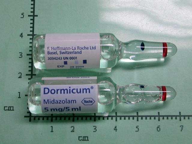 Medikamente MIDAZOLAM (Dormicum ) = Sedativum, KEINE analgetische Wirkung!