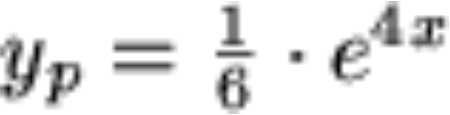 Partikuläre Lösung inhomogener DGLen 2. Ordnung konstanten Koeffizienten Seite 4 von 5 Lösung: zu 4.