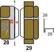 Führerhaus & Motorhaube Teil4 ausschneiden, ritzen, falten und zusammenleimen. Fertig erstelltes Teil4 vorne (schwarz) auf Teil1 kleben (Lampen natürlich nach vorne).