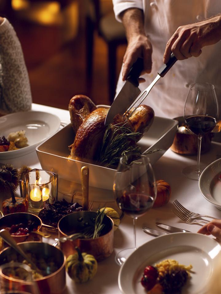 Thanksgiving Menu: CHF 105 pro Person THANKSGIVING At the restaurant parkhuus Christmas time is just around the corner and