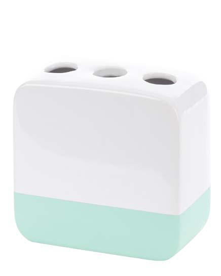 SERIES: GUSTO. MATERIAL: CERAMICS WITH RUBBER COATING. COLOUR: WHITE / MINT. OTHER COLOURS: LIME, MINT.