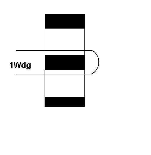Wickel mit dem 0,7mm CuL 10 Windungen auf den Ring. Denke dabei daran, dass bei Ringkernen die Windungen immer innen gezählt werden. Verteile die Windungen gleichmäßig über etwa 2/3 des Umfanges.