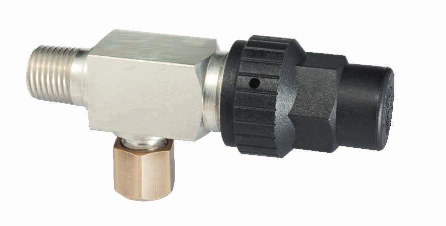 ECKVENTIL MIT NPTF ANSCHLUSS [ANGLE VALVE WITH NPTF CONNECTION] AG NPTF % He Made in Germany 2.