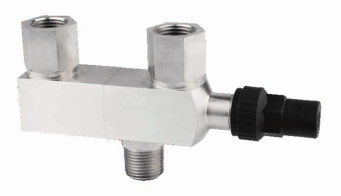 2. WECHSELVENTILE MIT GEWINDEANSCHLÜSSEN [CHANGEOVER VALVES WITH THREAD CONNECTIONS] fixed connection alignable connection L5 IG % He Made in Germany L5 AG AG IG IG AG AG AG inch IG inch L5 m3/h 54