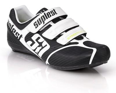 Suplest S1 Streetracing Carbon Velcro Schuh, schwarz/weiß Die für 2010 neu entwickelte S1 Streetracing Schuhe bieten zahlreiche technische Weiterentwicklungen.