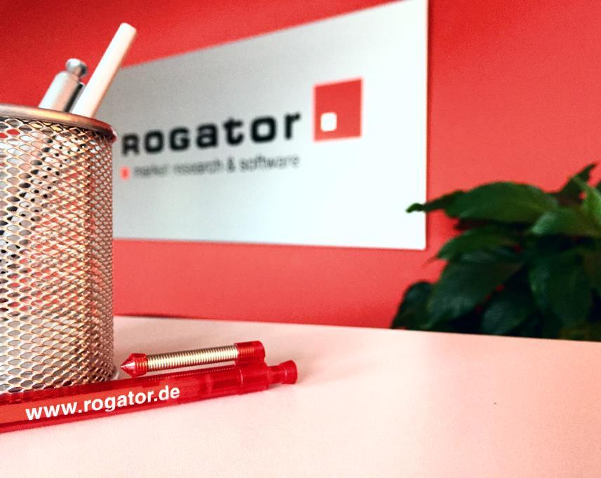 Die Rogator AG > Standort: Nürnberg > Gründungsjahr: 1999 > Mitarbeiter: ~ 35 > Unternehmensform: Aktiengesellschaft > Mitglied des BVM (Berufsverband Deutscher Marktund