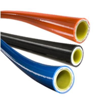 EF302 Flexible SEWER JET Hose 210bar with Synthetic- Fiber Braid and Special PE-E - Innercore Special PU Seele 1 or 2 braids of aramid fibre Cover Red color special Polyurethane microbiological
