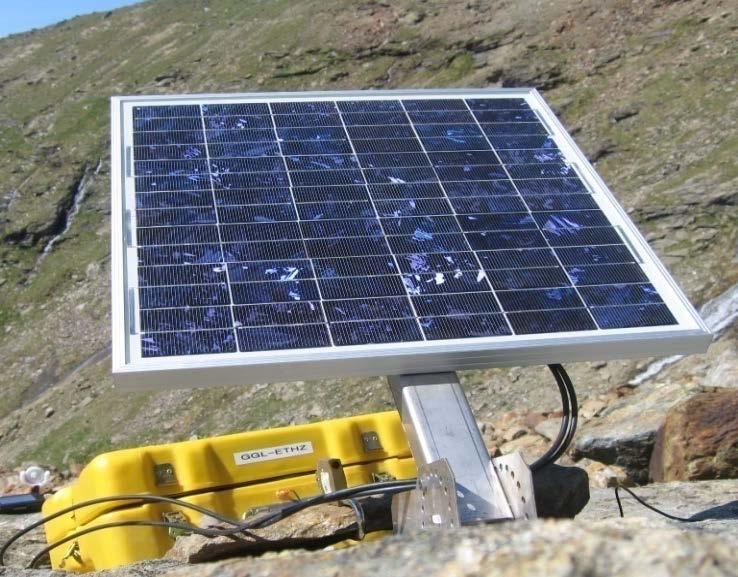 Solar-Fläche (24W, 12V, 50x50cm) Batterie