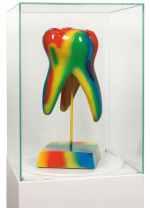 4.1.490 Zahn auf Podest 'PopArt' airbrush, 17x40x15cm 369,00 * Tooth