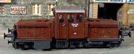 z. Zt. noch kein Bild No.1084/29 & 1084/22 Fertigmodel Diesellokomotive V 29 Deutscher Eisenbahn Verein (DEV), weinrot - No.