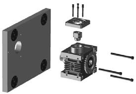 Hochleistungs-Schneckengetriebe Réducteur à haute performance Worm gear unit Type AE030 L ausgelegt für Flansch mit t 1 = 12mm L sur la base d une épaisseur de flange t 1 = 12mm L based on a flange
