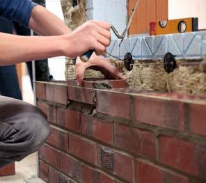 Stein und Mörtel Für die Vermauerung von Vormauerziegeln sind die handwerklichen Regeln einzuhalten, wie sie in der DIN EN 1996 festgehalten sind.