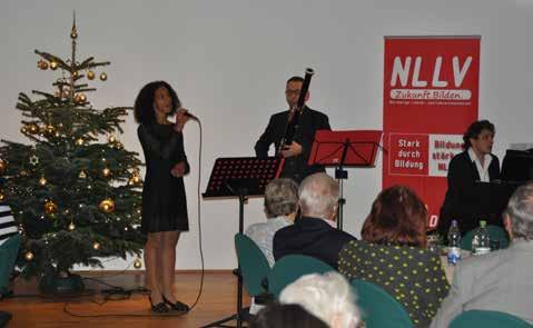 Vorsitzende des NLLV, Sandra Schäfer, begrüßte und ehrte die Gäste und Jubilare. Musikalisch sorgte heuer Dimitri Telent, 3.