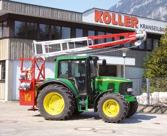 K 300 T Traktoranbaugerät für Bergaufseilung Der K300T ist ein vielfach international bewährtes Traktoranbaugerät mit Dreipunktaufhängung zur Bergaufseilung.