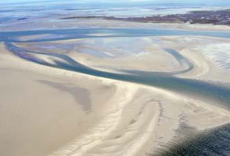 Unter Ihnen liegt auch das UNESCO-Weltnaturerbe Wattenmeer. Je nach Tide und Wasserstand haben Sie einen faszinierenden Blick auf Prile und Sandbänke.