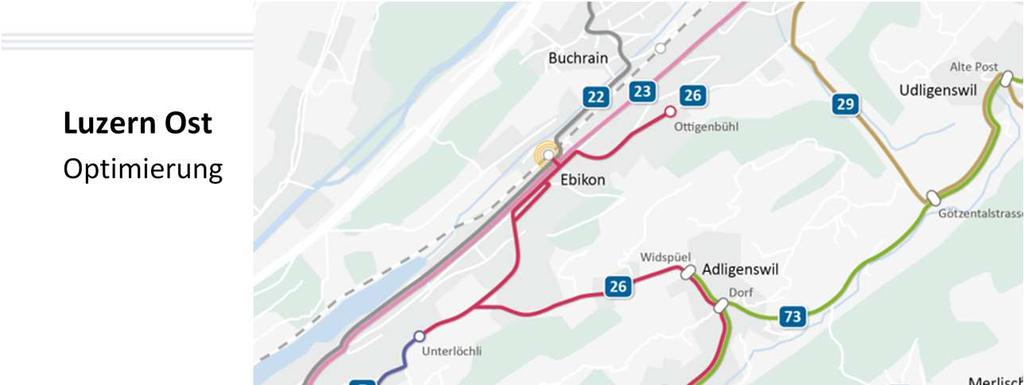 Linie 24: Luzern Bahnhof Meggen Tschädigen/Gottlieben Von Montag bis Samstag (bis 20h) fahren sämtliche Busse der Linie 24 nach Tschädigen.