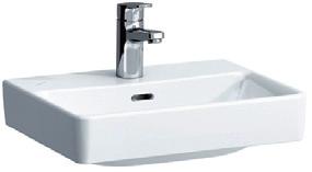 Schnellbefestigung H8199640000001 9 Aufsatz-Handwaschbecken, wandmontiert mit 1 Hahnloch und