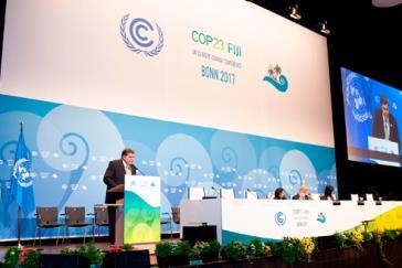 Brasilien bekräftigt auf UN- Klimakonferenz in Bonn umweltpolitische Fortschritte Brasiliens Umweltminister Sarney Filho auf der COP23 Brasiliens Umweltminister José Sarney Filho von der Grünen