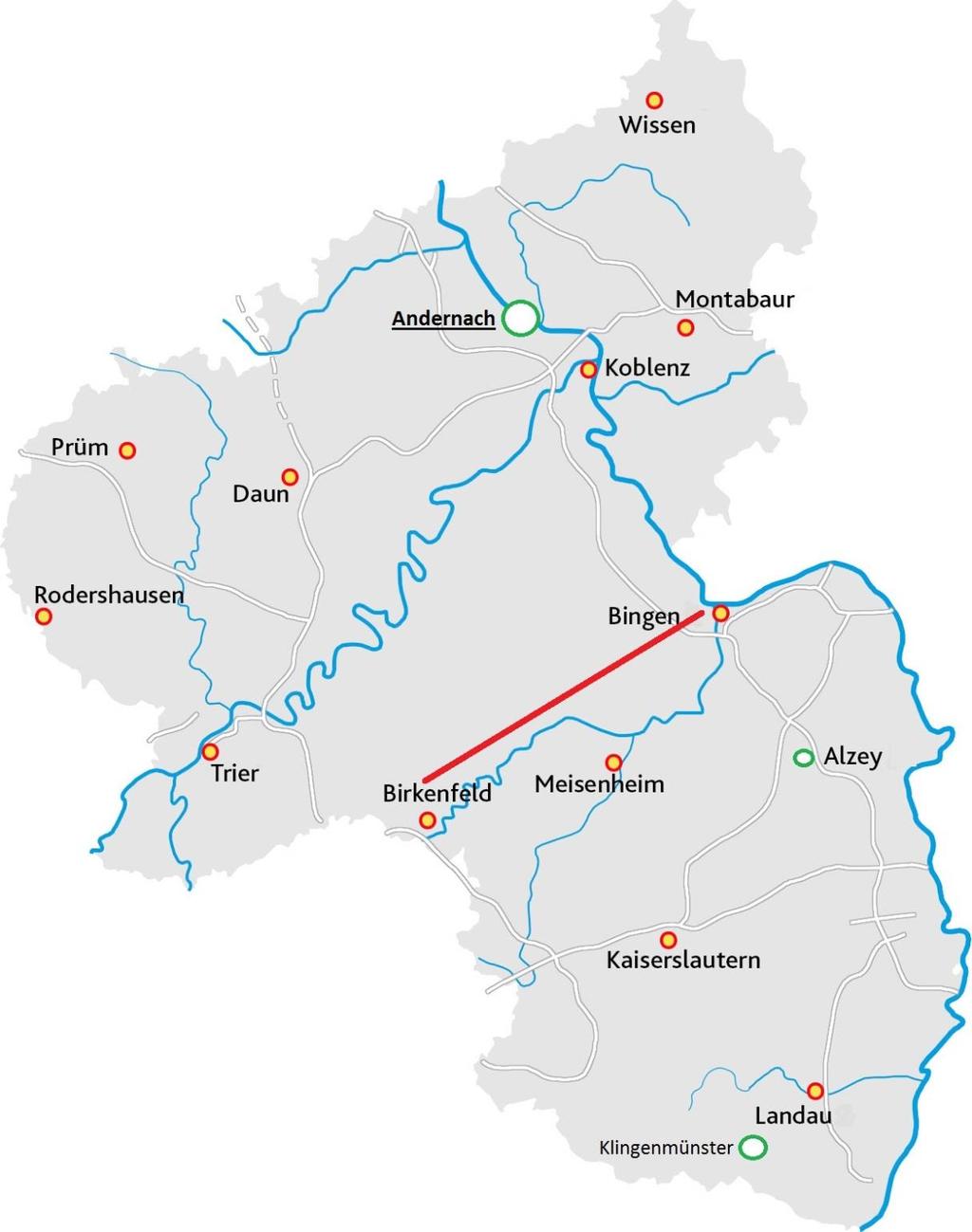Einzugsgebiet Rheinland-Pfalz hat 3 Forensik-Standorte mit jeweils angeschlossener forensischer Ambulanz: