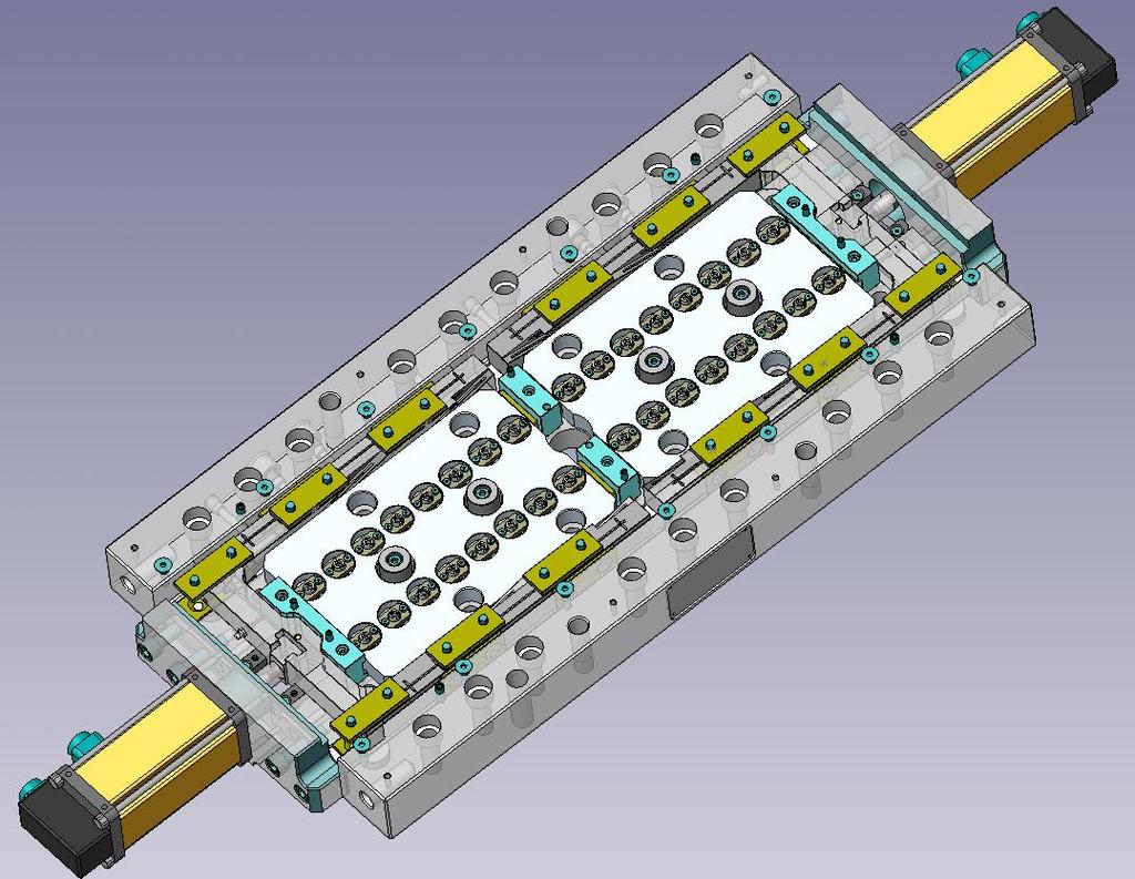 Nadelverschluss Elektrischer Antrieb Schiebmechanismus Konstruktionsvorschlag 32fach Anwendung 16
