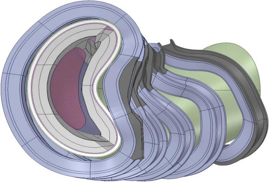 Vacuum vessel inner shell (6 cm)