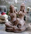 12 Paar Rama Sita handgehauen hochklassige Antik- Repro 60 / 50 / 50 CHF 1700.