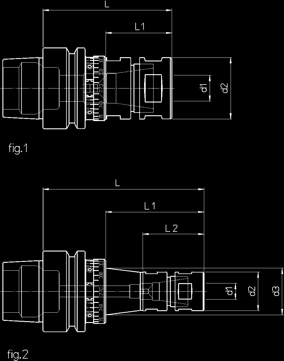 TOPRUN ER - DIN 6499 DIN 69893 HSK-E Balanceable collet chucks holder Auswuchtbares Präzisionsspannzangenfutter Portapinzas de precisión equilibrables Porte-pinces de précision équilibrable