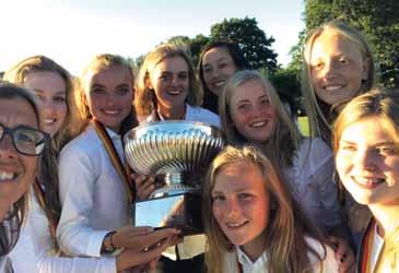 Für die Mädchen war es ein Start-Ziel Sieg Hanseatic Eagles HAMBURGER GOLF VERBAND In der Früh brach das HGU- Mädchen-Team mit Landestrainerin Esther Poburski nach Fleesensee auf.