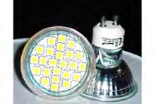 : 4990 3 Watt 270 Lumen GU10 warmweiss LED Leuchtmittel mit 24x5050SMD Lichtfarbe warmweiss in 270 Lumen. Die sind hinter einer Schutzglasscheibe. - Verbrauch: ca.