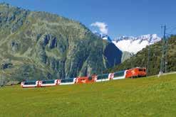 Moritz Zermatt Während der Fahrt auf der Originalstrecke des Glacier Express, des langsamsten Schnellzugs der Welt, bieten sich herrliche Ausblicke auf die bezaubernde Schweizer Alpenwelt. Unser www.