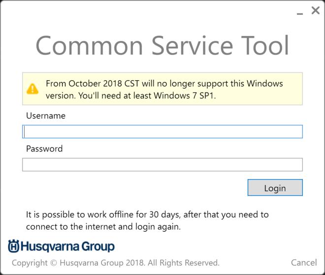 Damit CST korrekt funktioniert, wird Windows 7 Service Pack 1 oder neuer benötigt. In CST 1.