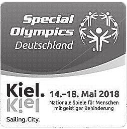Special Olympics 2018 Die Special Olympics finden 2018 vom 14. - 18. Mai in Kiel statt.