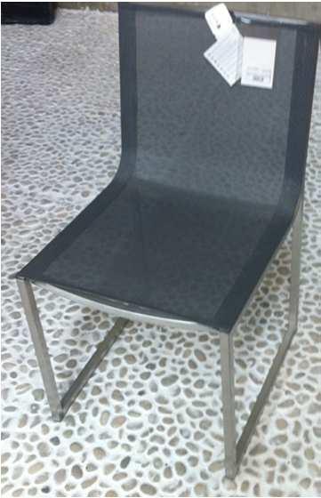 Fermob Stuhl Sixties Structure Gris Orage Assise