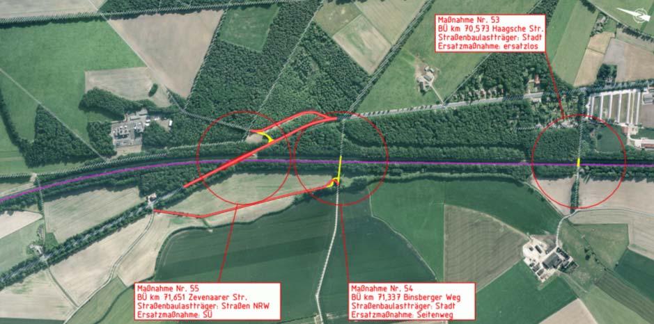 2.7.10 BÜ-Beseitigungen im Bereich Elten-Nord Ersatzmaßnahme: Errichtung einer