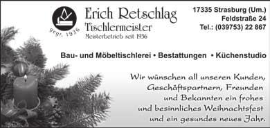 Viel ehrenamtliche Arbeit, die nicht nur gemeinnützig und mildtätig anzusehen ist, hat Frau Thea Wasserstrahl begleitet und in den vielen Jahren in Strasburg mit dafür gesorgt, dass so mancher Verein