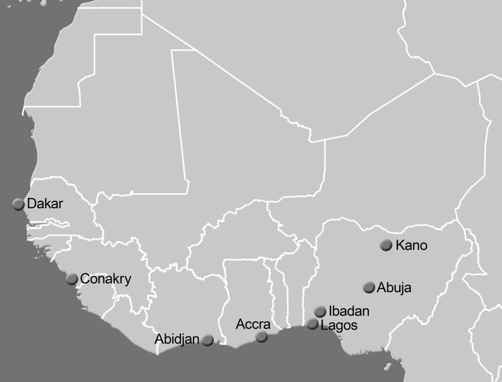 Arbeitsblatt: Westafrika In den Ländern Westafrikas gibt es viele große Städte.