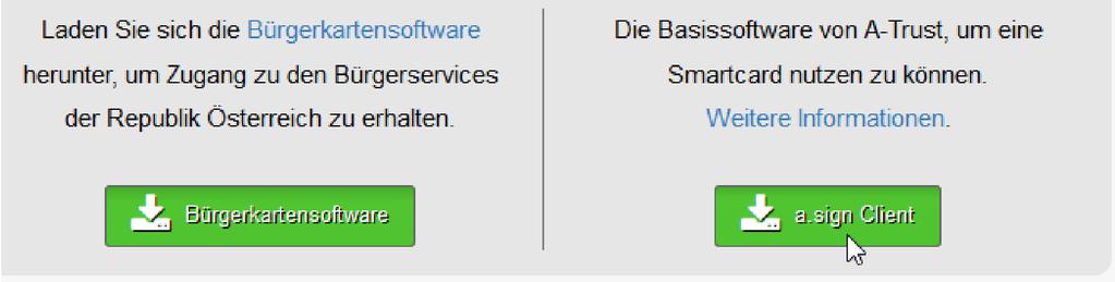 Die Signaturerstellungseinheit wird mit der Installation des ASignClients (Setup) einmalig in Betrieb genommen.