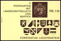 22. April 1965 - Postkarte "Wappen der einzelnen Gemeinden, Landesflagge" - P 50 "Landesflagge", 30.