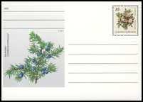 August 1997 - Postkarte "125 Jahre Postamt Schaan" mit Zudruck der Embleme - P 105 "Postamtschild", 90 Rp, ungebraucht FL-GS P 105 200 ausverk.