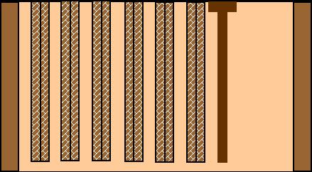 Einbrutraum-System unterschiedliche Rähmchenmaße (raum mit Halbzargen) Trennschied und Absperrgitter erforderlich Brutraumerweiterung zur Seite durch einhängen weiterer Rähmchen
