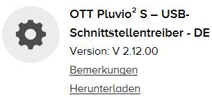 com (myott Registrierung erforderlich) Auf passende Firmware achten: OTT Pluvio² - V 1.32.