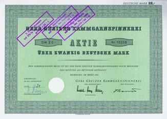 Nr. 1187 Schätzpreis: 120,00 EUR Erste Stapelfaserfabrik für Volksbekleidung AG Aktie 1.000 Mark, Nr. 464 Eisenach, Mai 1919 Gründeraktie, Auflage 1.000 (R 9).